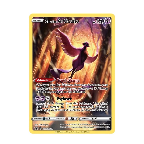 Pokemon Other - galarian articuno swsh282 sword & shield holographic pokemon card